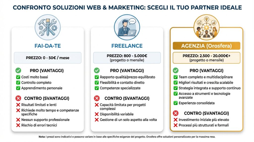 errori quando rifai il sito