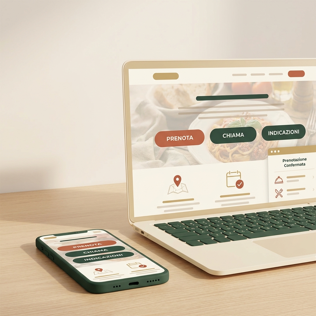 sito web per ristorante