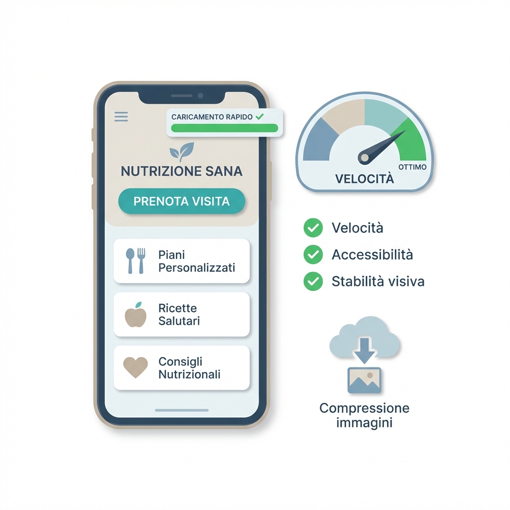 sito web per nutrizionista