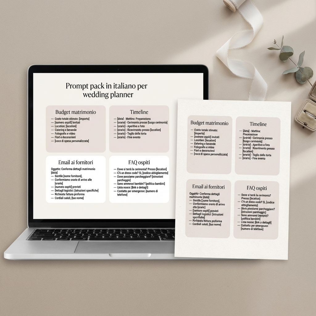 intelligenza artificiale per wedding planner