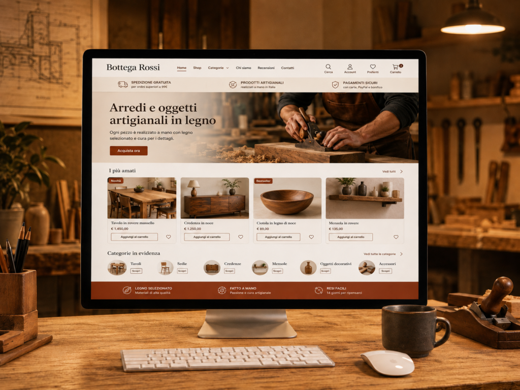 Sito web per artigiano