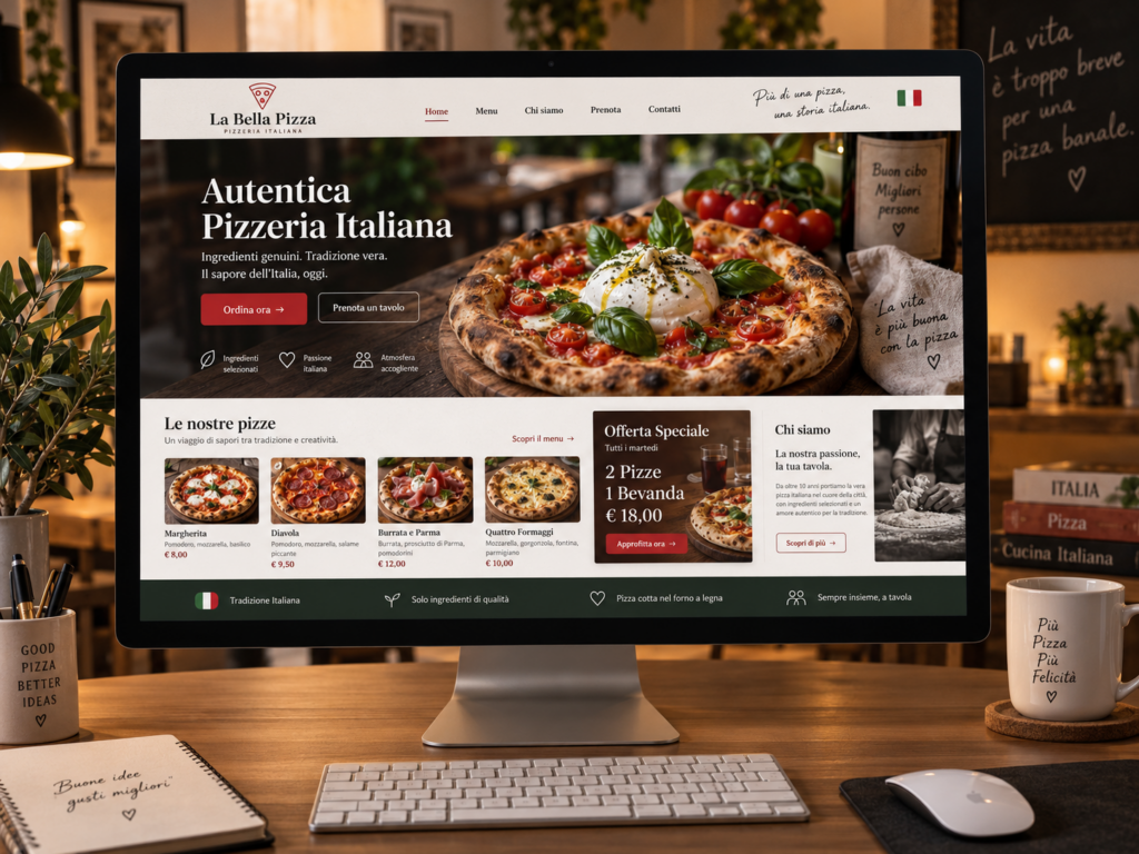 sito web per pizzeria